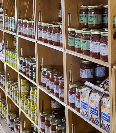 Forrest Hall Farm shelves